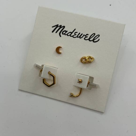 Madewell Gold Mix & Match Earring Set - Picture 10 of 11